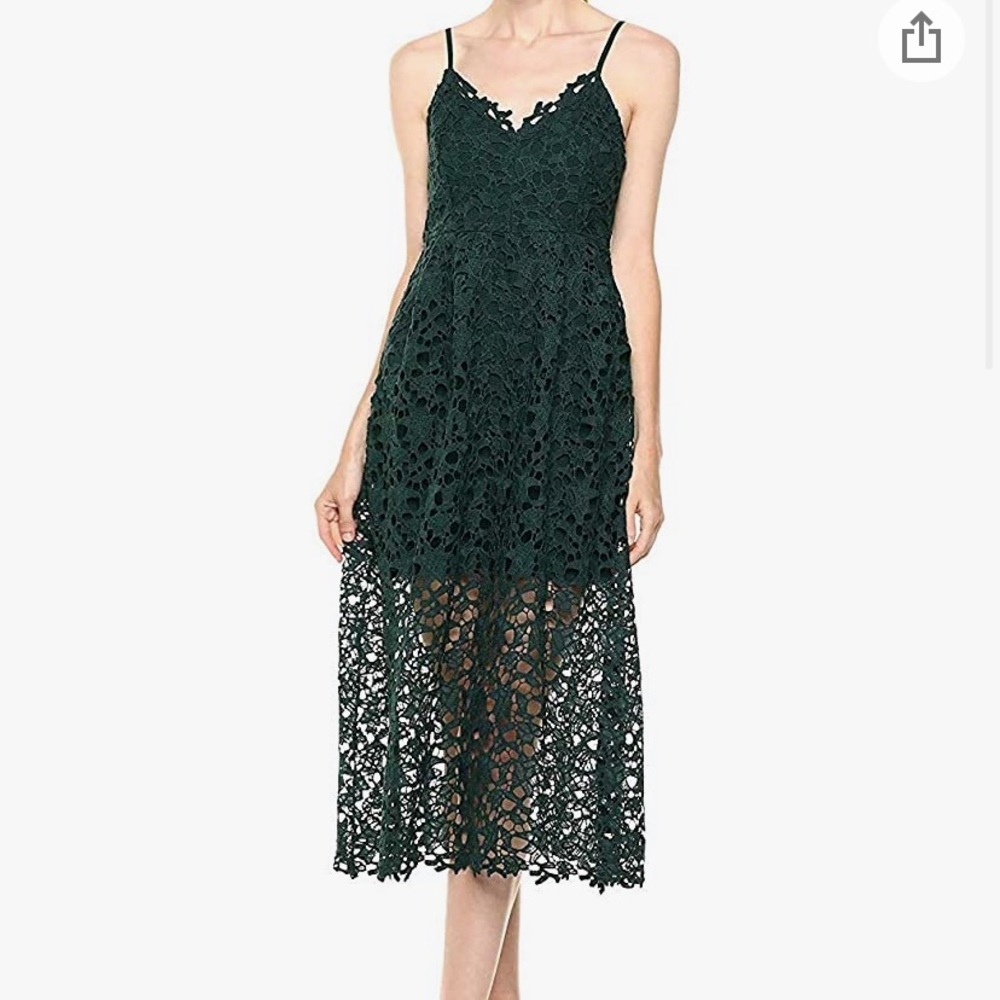 ASTR Fit and Flare Midi Dress